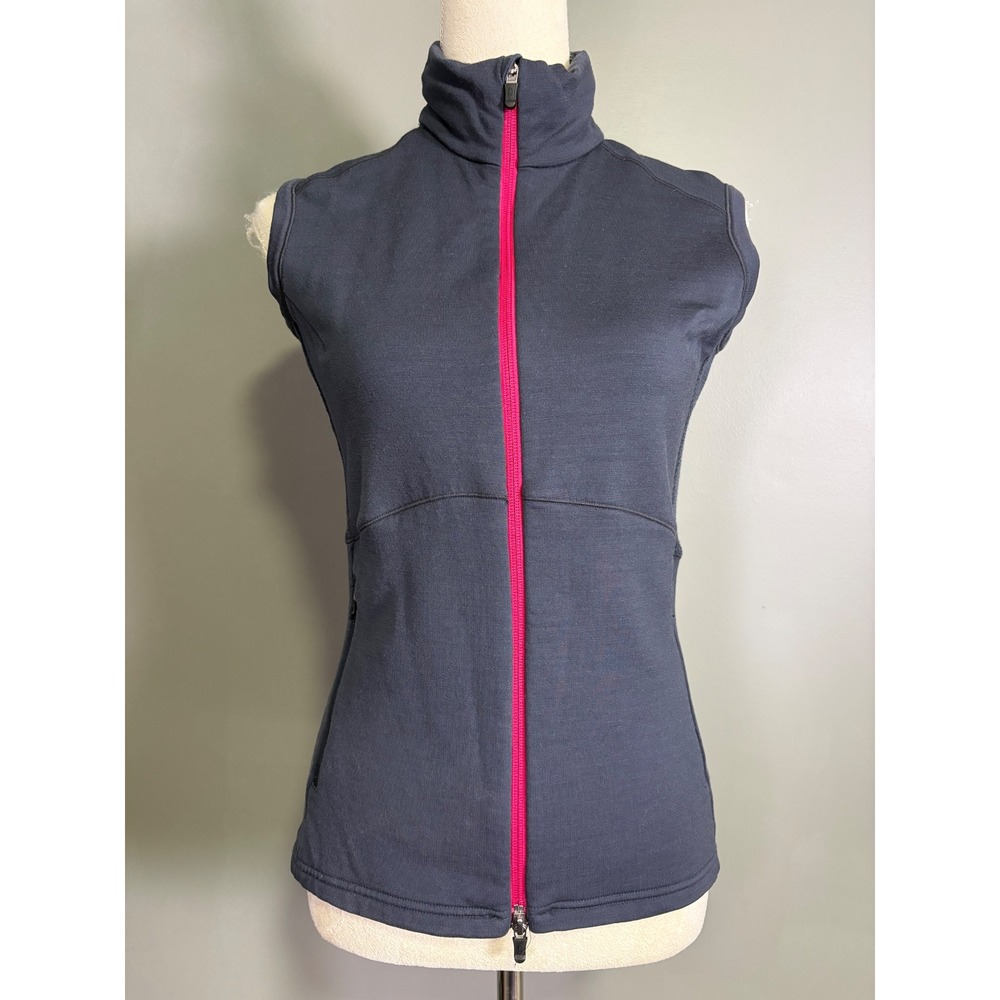 Icebreaker Expedition GT 320 Vest Womens S Merino Wool Full Zip Hiking Granola